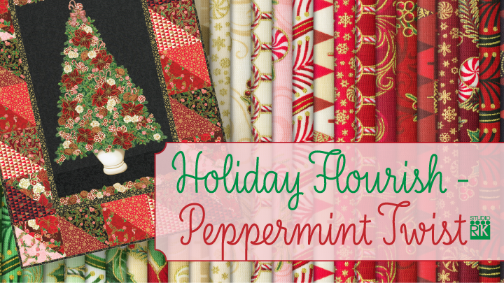 Pattern Holiday Flourish-Peppermint Twist